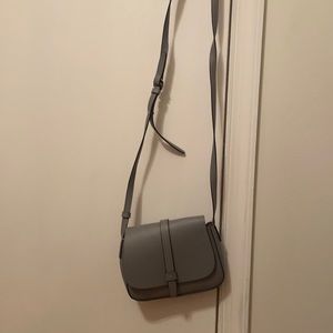 Grey cross body bag